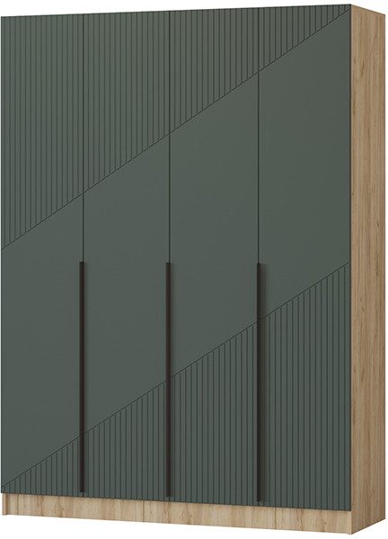 Шкаф Авис 1,6, Крафт золотой/Грин