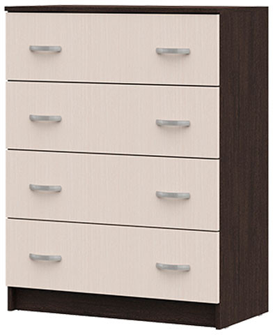 КМ 554 Бася ЛДСП комод 4 ящ. венге/белфорт