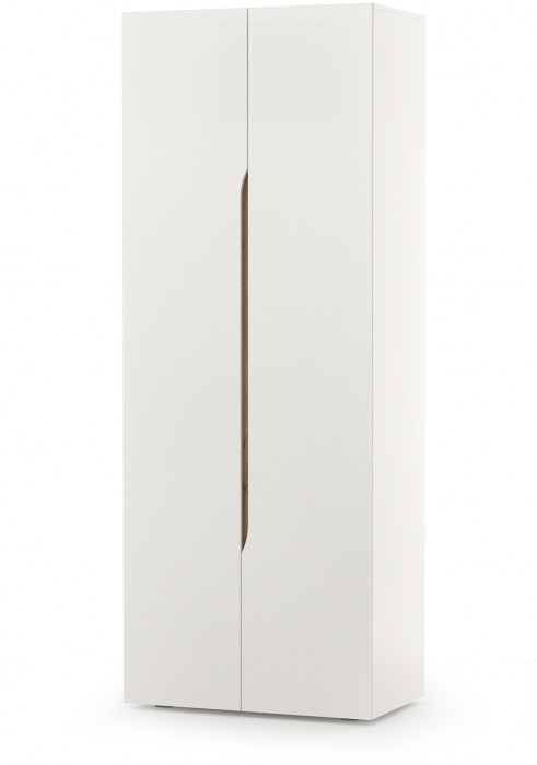 Муссон Спальня № 06, цвет белый/дуб эндгрейн элегантный/искусственная кожа белая, подъёмный ортопед, сп. м. 1600х2000 мм., б/м