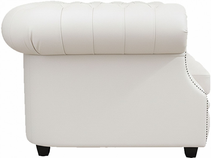 Диван офисный Честер ЛОФТ 3-х местный, экокожа белый