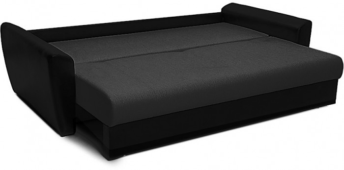 Диван-еврокнижка Амстердам 140, велюр черный