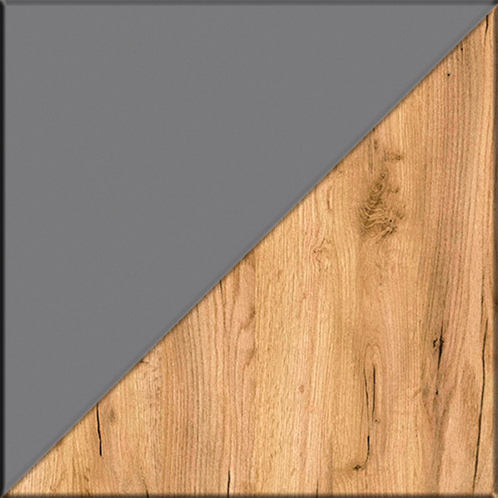 Остин Прихожая 24, цвет серый графит/дуб крафт золотой, ШхГхВ 120х54,3х229,6 см., универсальная сборка