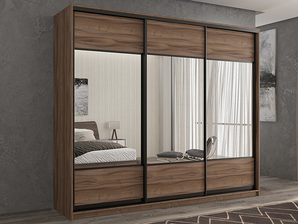 Шкаф-купе Кааппи 6 Орех Тьеполло 210х45х230 см