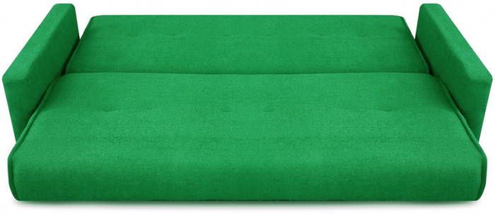 Раскладной диван-кровать, прямой, книжка, цвет зеленый, Милан 120