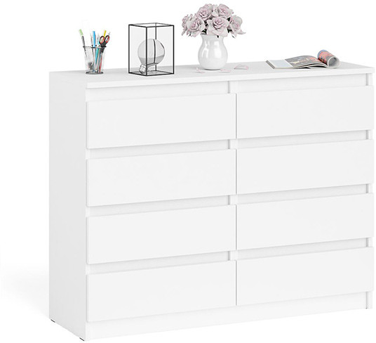 Мори Комод МК1200.8, цвет белый, ШхГхВ 120,4х41х94 см.