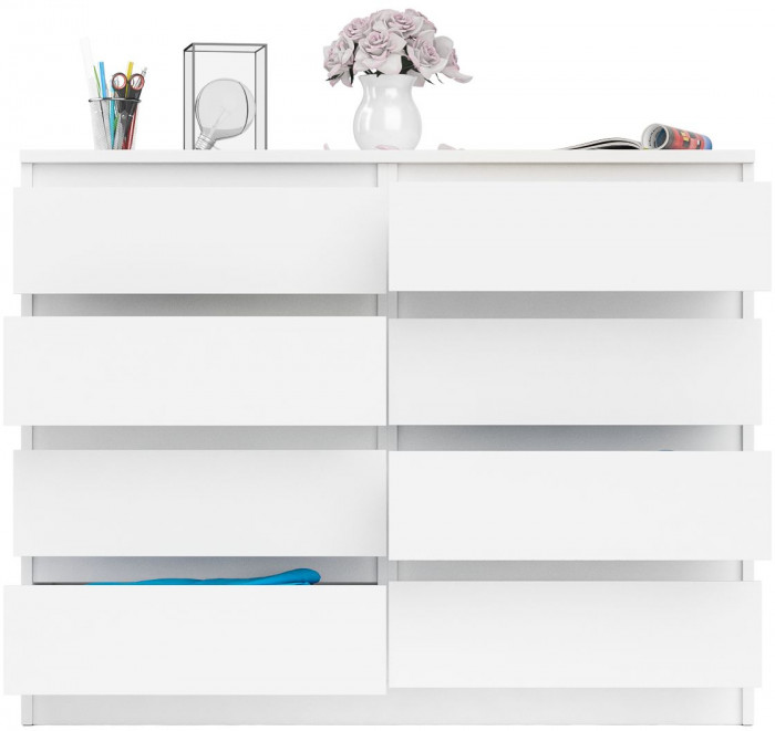 Мори Комод МК1200.8, цвет белый, ШхГхВ 120,4х41х94 см.