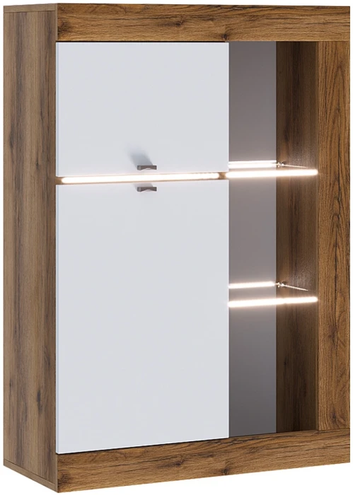 Прага Модульная Гостиная, вариант №2, делано/Белый глянец