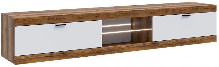 Прага Модульная Гостиная, вариант №2, делано/Белый глянец