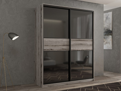Шкаф-купе Кааппи 12 Эвок Окаменелый 150х60х230 см