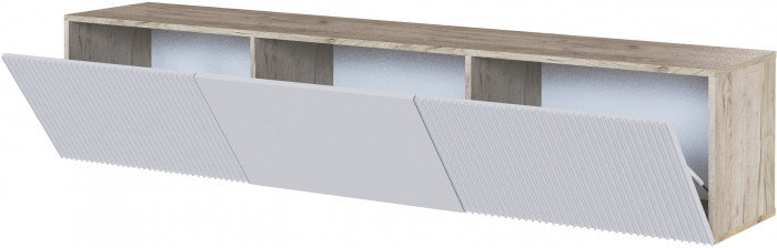 Гостиная Сириния, композиция 5, Дуб крафт серый/Светло-серый