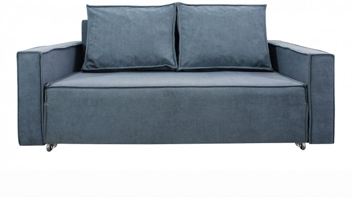 Диван-аккордеон Лофт 140х200, ППУ, велюр серый