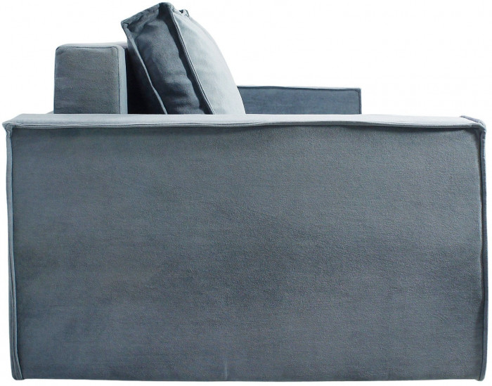 Диван-аккордеон Лофт 140х200, ППУ, велюр серый