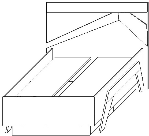 Кровать односпальная 90х200 