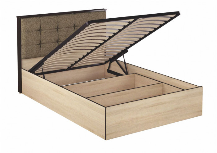 Лирика ЛК-2 корпус кровати 1,6 дуб сонома/венге