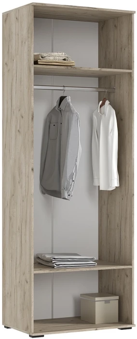 Норд Шкаф 2-х створчатый 800, Крафт серый/Кашемир