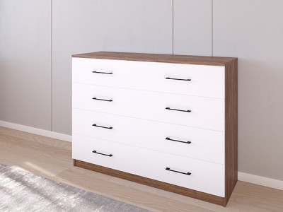 Комод 05/16 120х40х90 Морское Дерево Винтаж/Белый