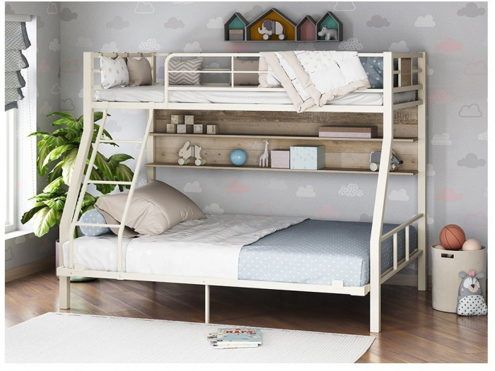 Двухъярусная кровать Гранада-1П 140 (Серый)