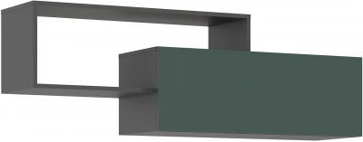 Норд Полка 2-х ярусная, Графит/Изумрудный