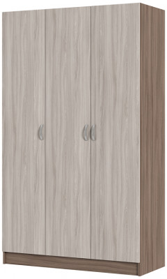 ШК 557 Бася ЛДСП шкаф 3-х ств. шимо темный/шимо светлый