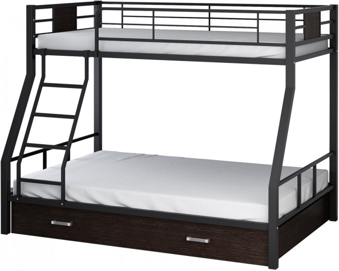 Двухъярусная кровать Гранада-1Я (Серый, Венге)