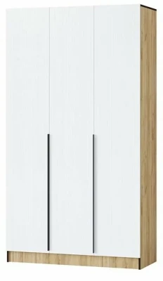 Шкаф Авангард 1200, Белый древесный/Дуб крафт золотой