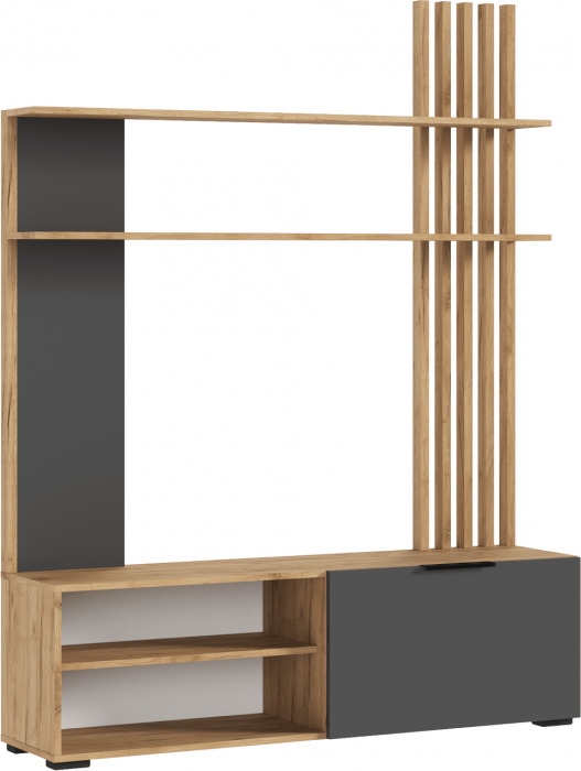 Роджинамиф Гостиная, Крафт белый/Графит