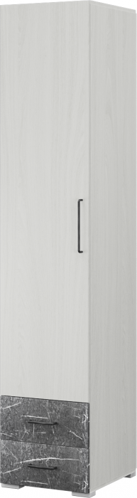 Модульная спальня "Теана", набор 1, Крафт серый/МДФ светло-серый