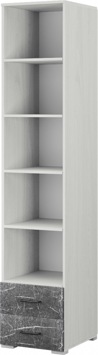 Модульная спальня "Теана", набор 1, Крафт серый/МДФ светло-серый