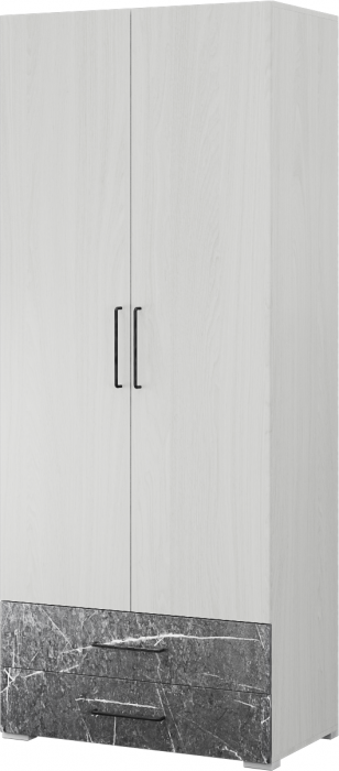 Модульная спальня "Теана", набор 1, Крафт серый/МДФ светло-серый