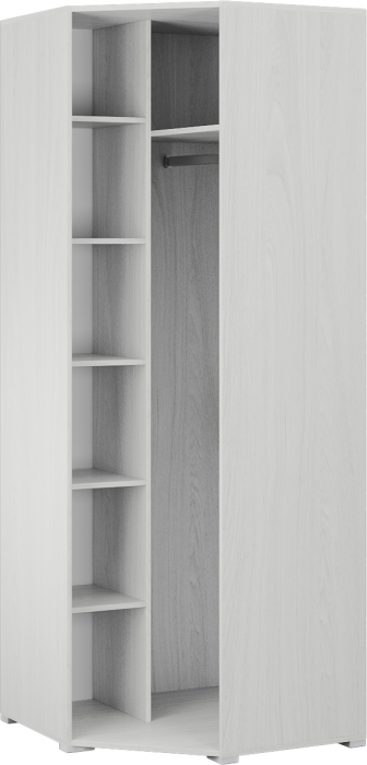 Модульная спальня "Теана", набор 1, Крафт серый/МДФ светло-серый