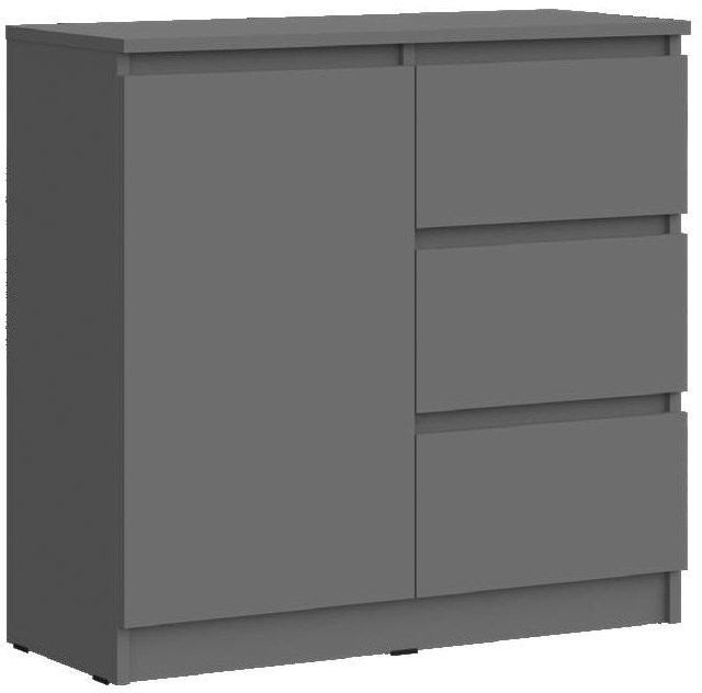 Челси Комод 800 (3 ящик 1 дверь) (Дуб Сонома, Дуб Сонома)