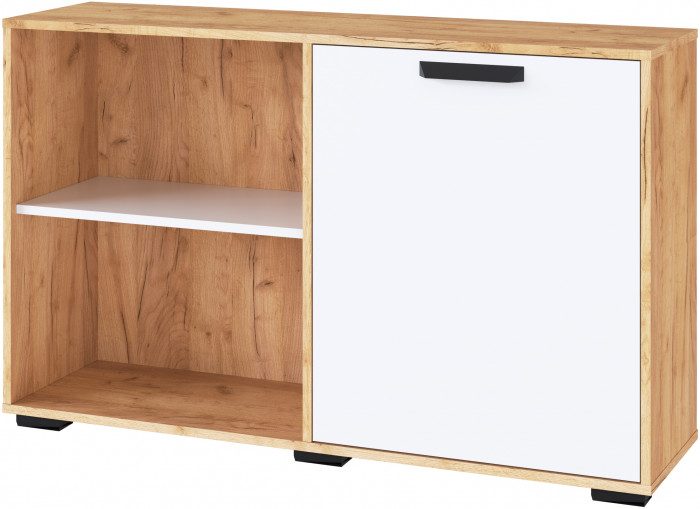 Модульный Офис Квартет-13, композиция 2, Дуб крафт золотой/Белый