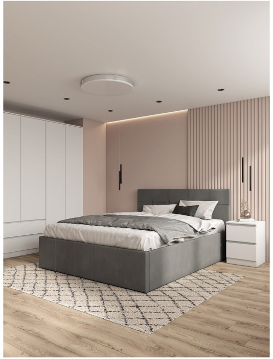 Кровать Лана 160, Графит софт