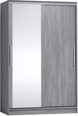 Шкаф-купе с зеркалом Strike 1350 Atelier светлый