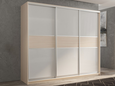 Шкаф-купе Кааппи 11 Дуб молочный 240х45х230 см