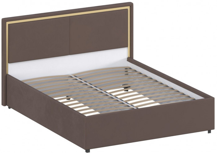 Кровать 160 с настилом из ламелей КР-431-М, Микровелюр Zeekr-11