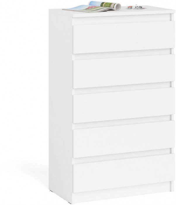 Мори Комод МК700.5, цвет белый, ШхГхВ 70,4х41х114 см.