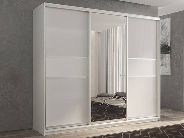 Шкаф-купе Кааппи 10 Белый Бриллиант 210х45х230 см