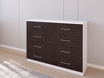 Комод 05/23 120х40х90 Белый/Венге