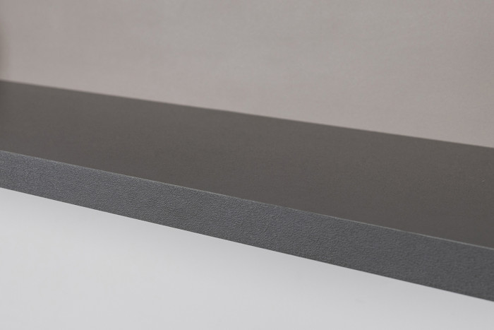 Сидней 16.486 Полка открытая, цвет антрацит/МДФ веллюто капучино, ШхГхВ 129,9х21,6х24 см.