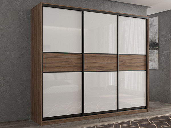 Шкаф-купе Кааппи 11 Орех Тьеполло 240х45х230 см