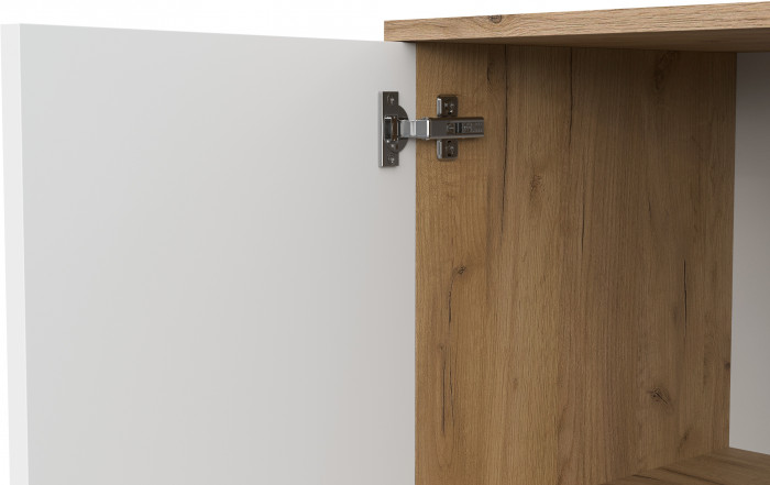 Пенал Байкал, Дуб золотой, Белый матовый