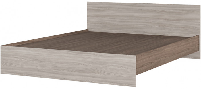 КР 558 Бася ЛДСП кровать 1600 шимо темный/шимо светлый