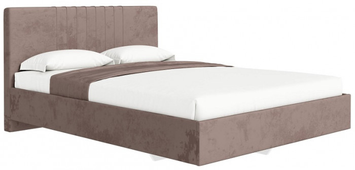 Кровать с латами Соло 140*200, Коричневый, бежевый