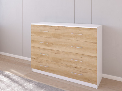 Комод 05/23 120х40х90 Белый/Эвок прибрежный