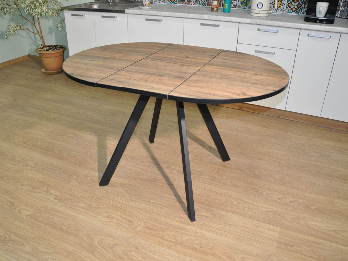 Обеденная группа Нарди / Стул Х 4 шт. / Дуб Веллингтон/черный / бид 21