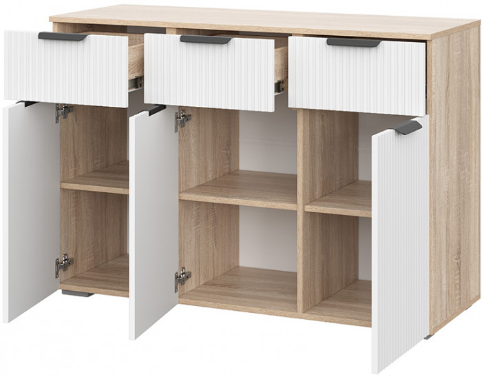 Комод Норд Line КМ03-1200, Дуб сонома, Софт пломбир