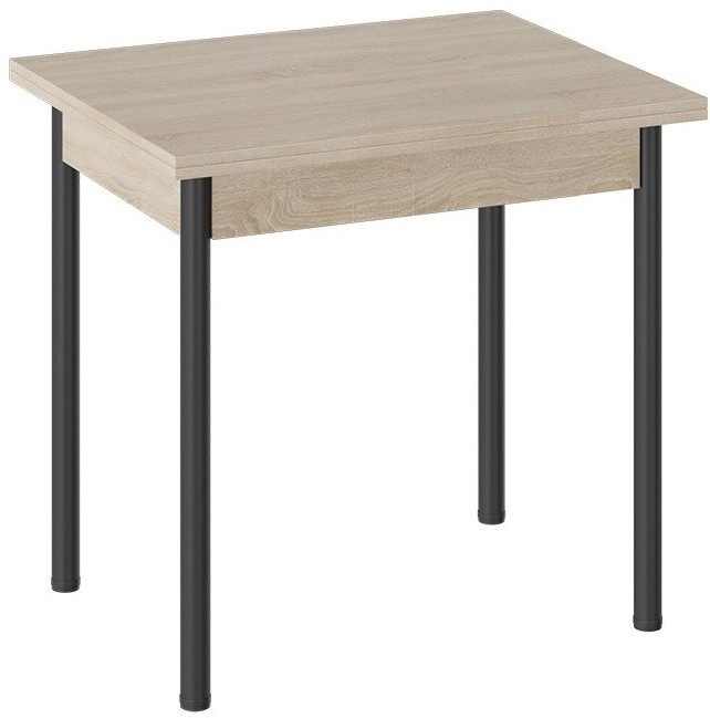 Родос Тип 2 стол с опорой d40 (Белый муар/Дуб Крафт золотой)