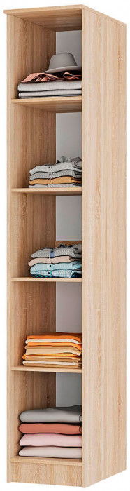 "Сакура" пенал (400х2216х610) дуб сонома/белый