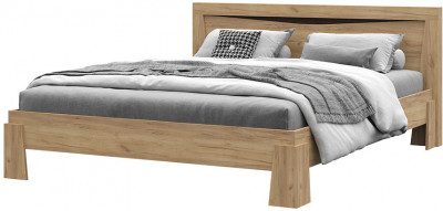 Спальня "Паола" КР 701 (1700х845х2120 мм) с ортопедом дуб крафт золото